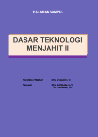 Image of Dasar Teknologi Menjahit II (buku siswa)