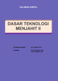 Dasar Teknologi Menjahit II (buku siswa)