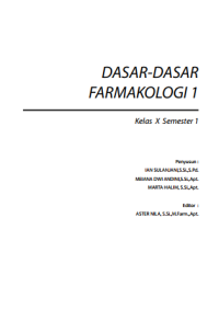 Dasar-dasar Farmologi 1 (buku siswa)