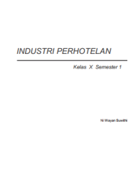 Image of Industri Perhotelan Semester 1 (buku siswa)