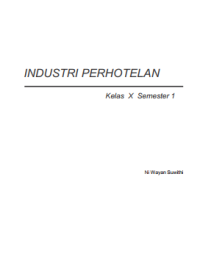 Industri Perhotelan Semester 1 (buku siswa)