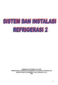 Image of Sistem dan Instalasi Refrigerasi 2 (buku siswa)