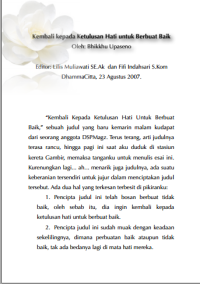 Image of Kembali Kepada Ketulusan Htati Untuk Berbuat Baik