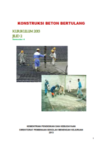 Konstruksi Beton Bertulang 2 (buku siswa)