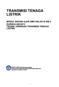 Transmisi Tenaga Listrik (buku siswa)