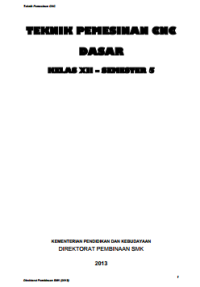 Image of Teknik Pemesinan CNC Dasar 5 (buku siswa)