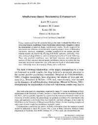 Image of Mindfulness-Based Relationship Enhancement