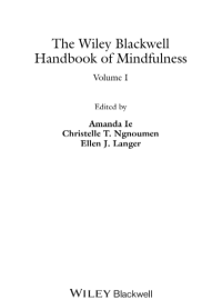 Image of The Wiley Blackwell Handbook of Mindfulness