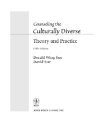 Image of Counseling the Culturally Diverse
