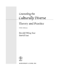 Counseling the Culturally Diverse