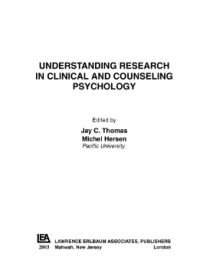 UNDERSTANDING RESEARCH IN CLINICAL AND COUNSELING PSYCHOLOGY