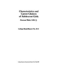 Image of Characteristics and Career Choices of Adolescent Girls