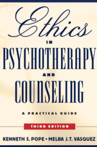 Ethics in Psychotherapy and Counseling