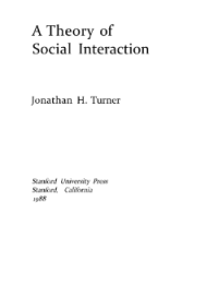 A Theory of Social Interaction