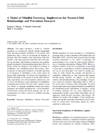 Image of A Model of Mindful Parenting: Implications for Parent–Child Relationships and Prevention Research