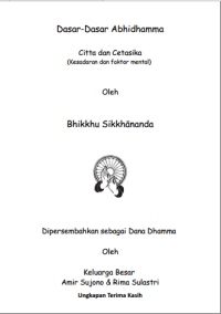 Image of Dasar-Dasar Abhidhamma Citta dan Cetasika (Kesadaran dan faktor mental)
