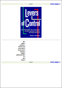 Image of Levers of Control