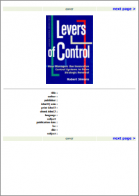 Levers of Control