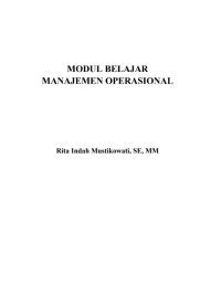 Image of Modul Belajar Manajemen Operasional