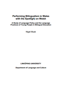 Image of Performing Bilingualism in Wales
with the Spotlight on Welsh