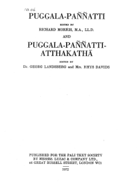 Image of Puggala-Paññatti Aṭṭhakathā