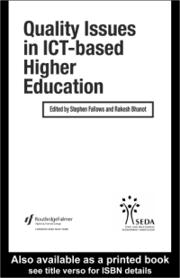 Image of Quality Issues in ICT-based
Higher Education