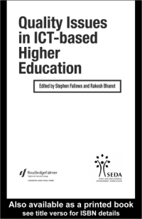 Quality Issues in ICT-based
Higher Education