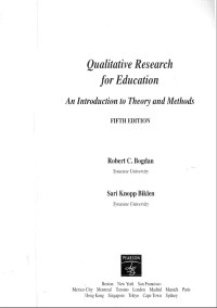 Qualitative Research for Education  An Introduction to Theory and Methods