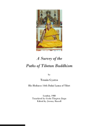Image of A Survey Of The Paths Of Tibetan Buddhism