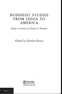 Image of Buddhist Studies From India To America