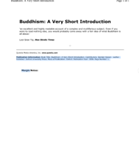 Image of Buddhism A Very Short Introduction