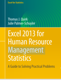 Image of Excel 2013 Human Resource Management Statstics A Guide To Solving Prectical Problems