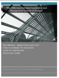 Image of The Difference Between Leadership And Management Schools Of Thought