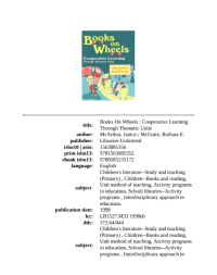Image of Books On Wheels Cooperative Learning Through Units Libraries