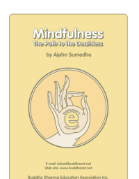 Image of Mindfulness The Path To The Deathless