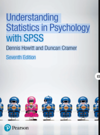 Image of Understanding Statistics In Osychology  With SPSS