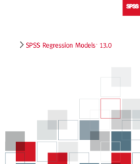 Image of SPSS Regression Models 13.0