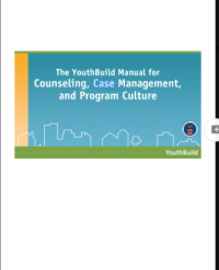 Image of The Youth Build Manual For Conseling Cesa Management And Progam Culture