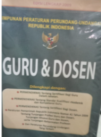 Image of Himpuan Peraturan Perundang Undangan Republik Indonesia Guru Dosen