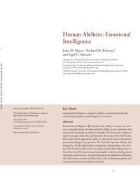 Image of Human Abilities : Emotional Inteligence