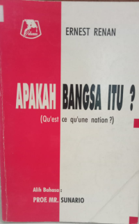 Image of Apakah Bangsa Itu Quest Ce Quune Nation