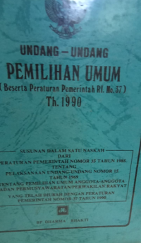 Image of Undang-Undang Pemilihan Umum