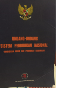 Image of Undang Undang Sistem Pendidikan Nasional