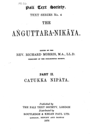 Image of The Aṅguttara-Nikāya Part I: Ekakanipāta, Dukanipāta, and Tikanipāta