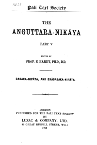 Image of The Aṅguttara-Nikāya Part V: Dasaka-Nipāta and Ekādasaka-Nipāta