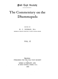Image of The Commentary on the Dhammapada Vol. II