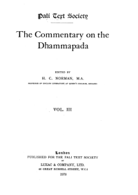 Image of The Commentary on the Dhammapada Vol. III