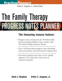 Image of The Family Therapy Progress Notes Planner