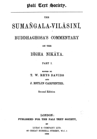 Image of The Sumangalavilāsinī, Buddhaghosa's Commentary on the Dīgha Nikāya Part I