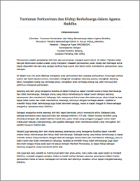 Image of Tuntunan Perkawinan dan Hidup Berkeluarga dalam Agama
Buddha